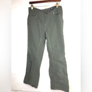 Kuhl Women's Size 10 Gray Floral Embroidery Nylon Cotton Pants Outdoors Hiking